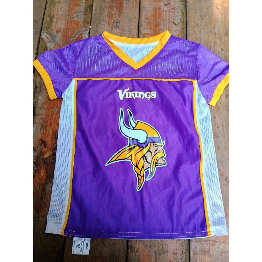 YOUTH MINNESOTA VIKINGS Reversible Flag Football NFL jersey - size S